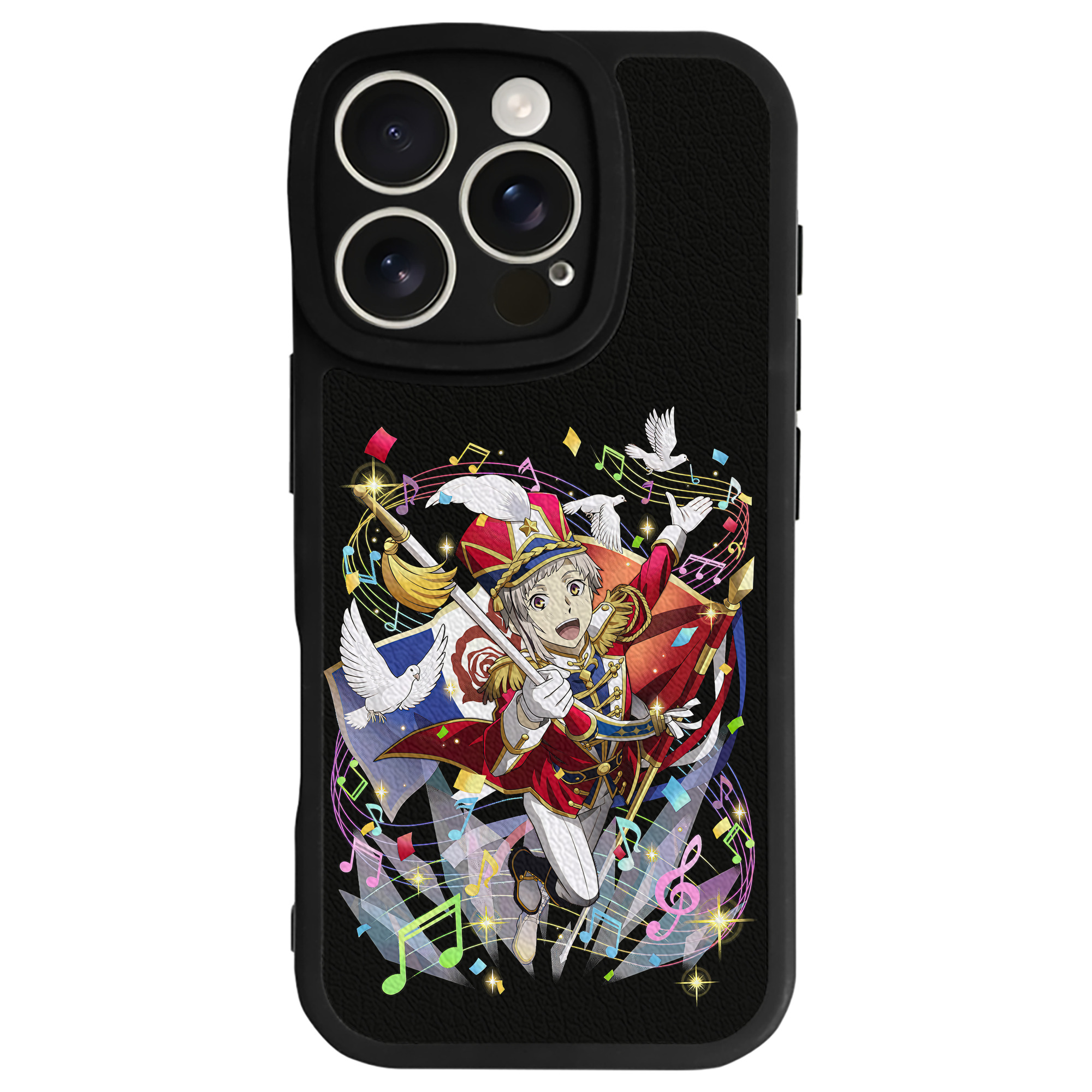 （画像用） 文豪ストレイドッグス Bungo Stray Dogs 【iPhone 16シリーズ対応】シリコンスマホケース（レザー調） 材質：シリコン